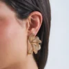 Bijou Brigitte Boucles d'oreilles clips - Textured Swirl Best