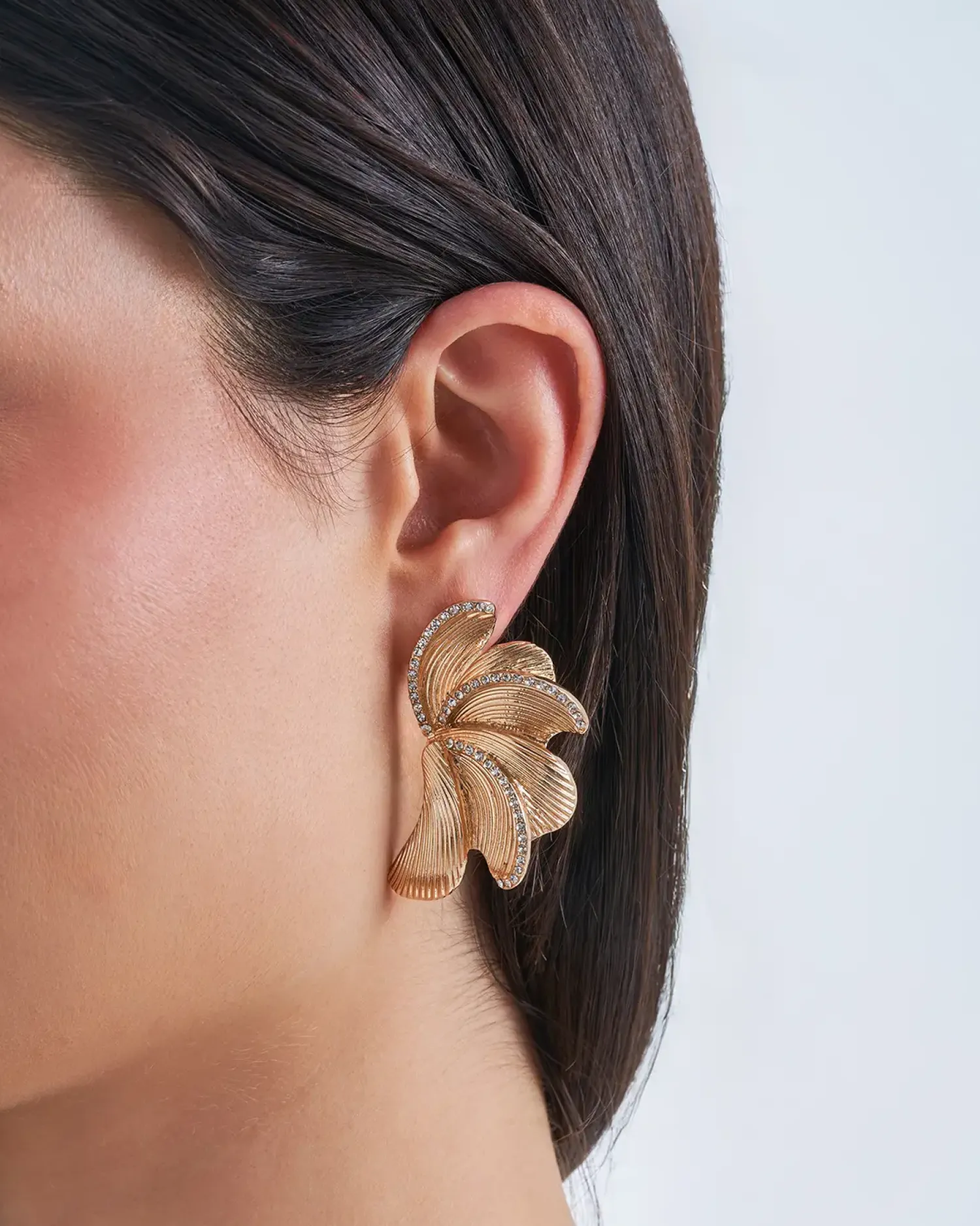 Bijou Brigitte Boucles d'oreilles clips - Textured Swirl Best