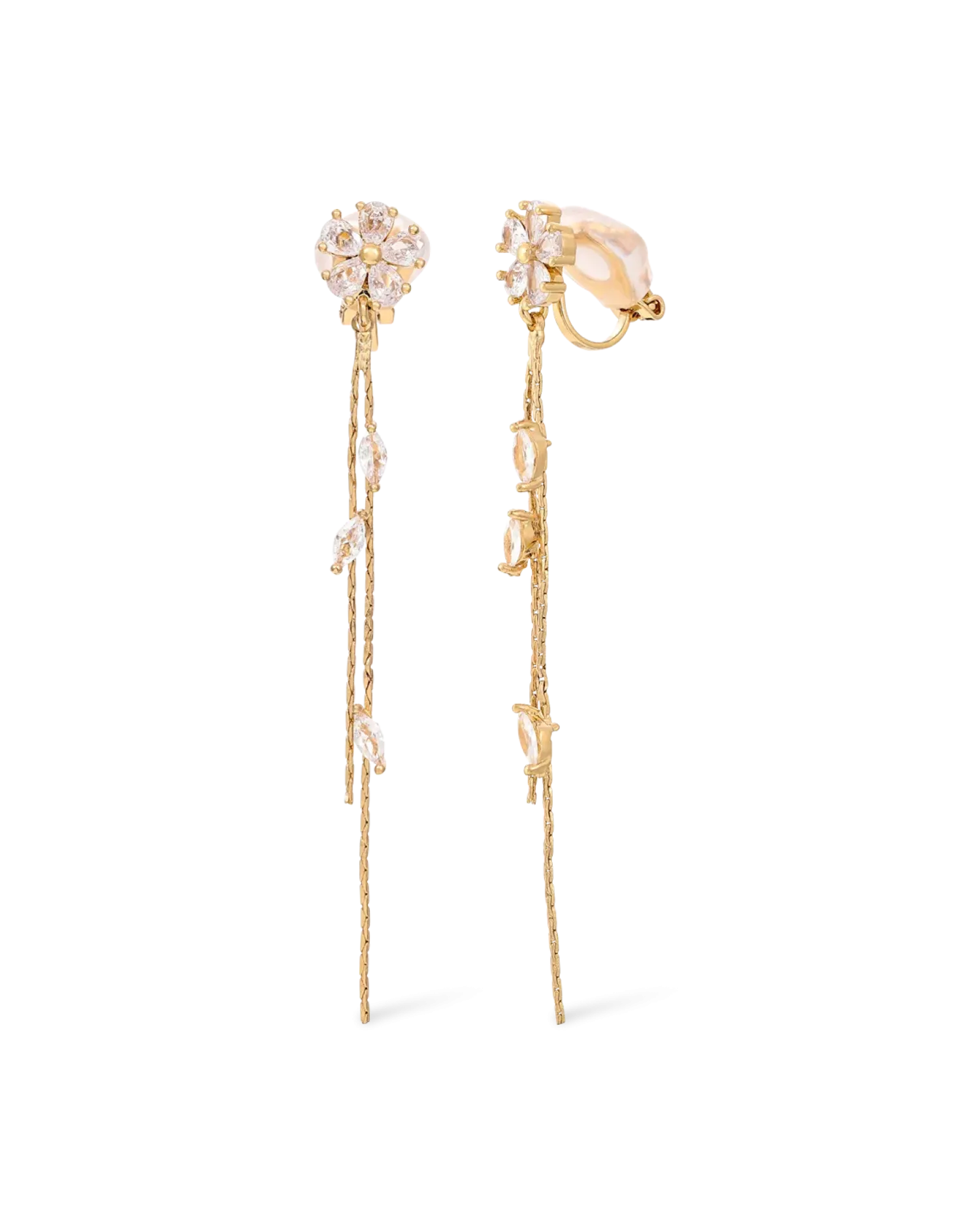 Bijou Brigitte Boucles d'oreilles clips -Twinkling Blossom