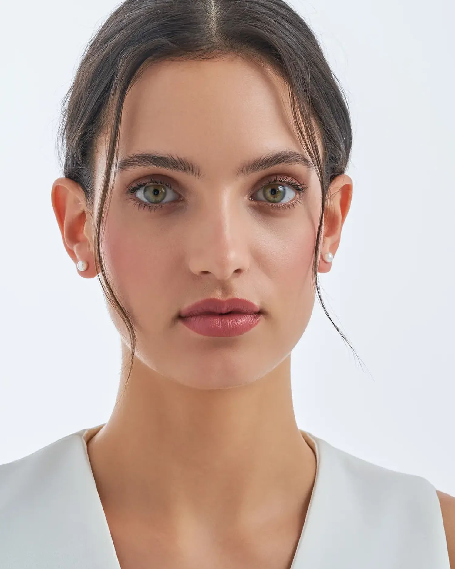 Bijou Brigitte Boucles d'oreilles - Creamy Pearl Duo Discount