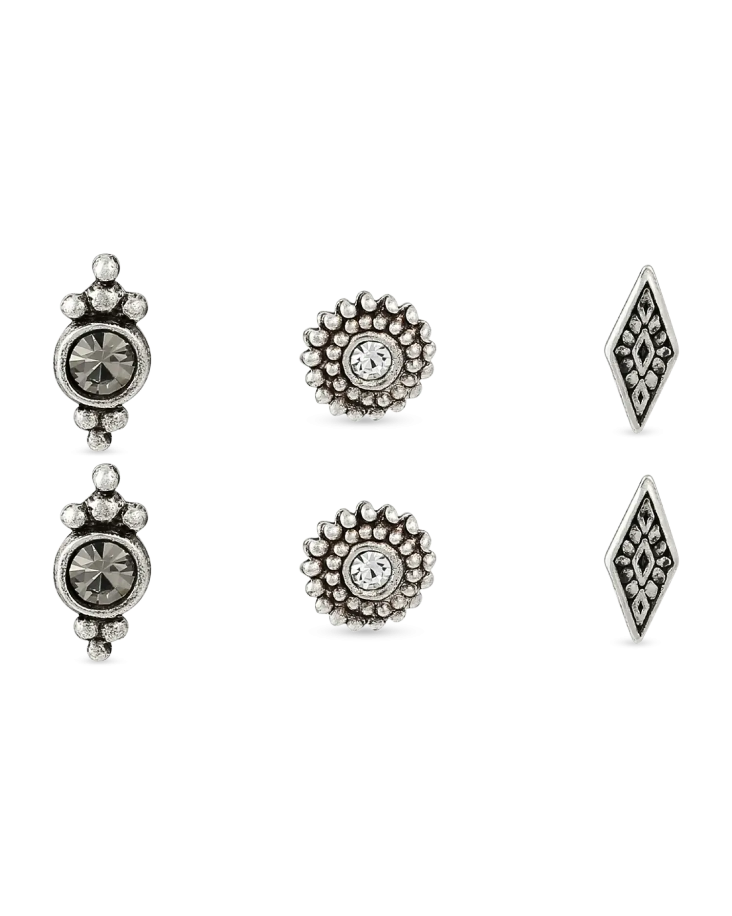 Bijou Brigitte Boucles d'oreilles - Ethnic Silver New