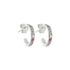 Bijou Brigitte Boucles d'oreilles - Fine Silver Rainbow Outlet