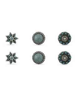 Bijou Brigitte Boucles d'oreilles - Floral Trio Outlet