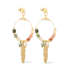 Bijou Brigitte Boucles d’oreilles - Gem Feather Clearance