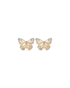 Bijou Brigitte Boucles d'oreilles - Golden Butterfly Best