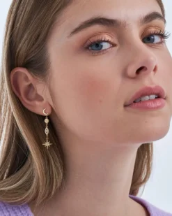 Bijou Brigitte Boucles d'oreilles - Golden Galaxy Hot