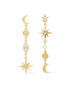 Bijou Brigitte Boucles d'oreilles - Golden Galaxy Hot