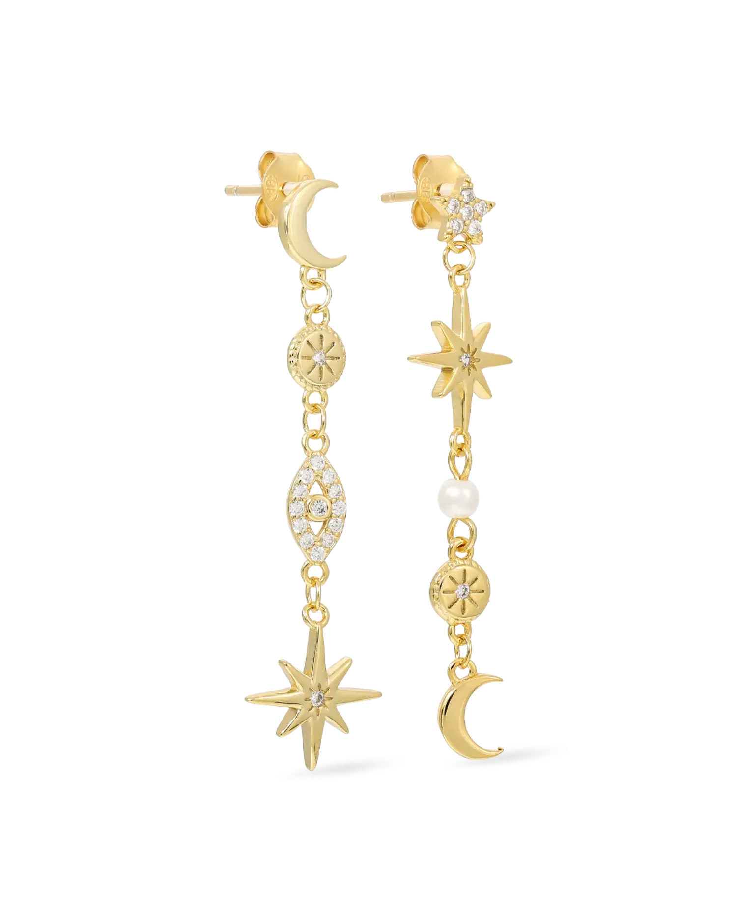 Bijou Brigitte Boucles d'oreilles - Golden Galaxy Hot