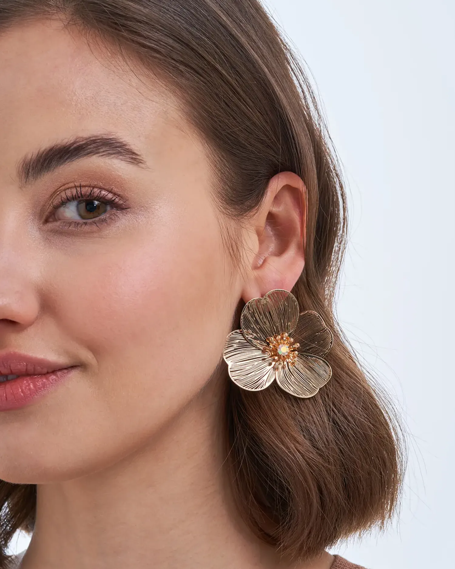 Bijou Brigitte Boucles d'oreilles - Golden Petal Discount