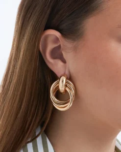 Bijou Brigitte Boucles d'oreilles - Gold Twist