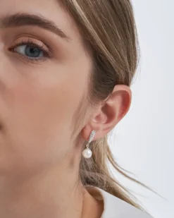 Bijou Brigitte Boucles d'oreilles - Graceful Pearl Hot