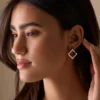 Bijou Brigitte Boucles d'oreilles - Graphic Silver Outlet