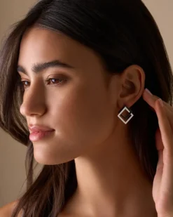 Bijou Brigitte Boucles d'oreilles - Graphic Silver Outlet