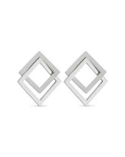 Bijou Brigitte Boucles d'oreilles - Graphic Silver Outlet