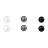 Bijou Brigitte Boucles d'oreilles - Grey Pearls New