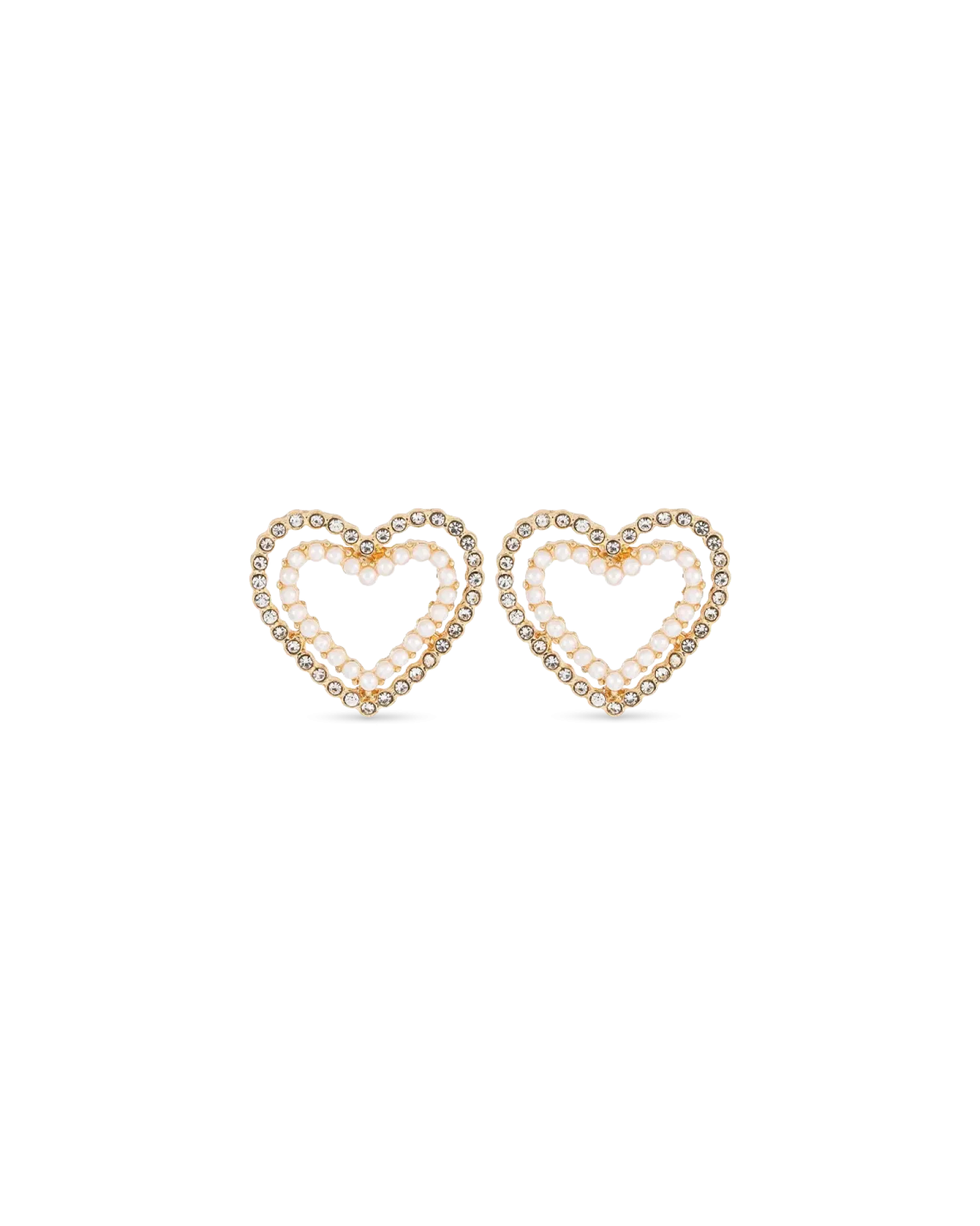Bijou Brigitte Boucles d’oreilles - Heart Duo Best