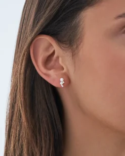 Bijou Brigitte Boucles d'oreilles - Iced Pearl Hot