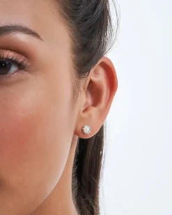 Bijou Brigitte Boucles d'oreilles - Pearly Flower Sale