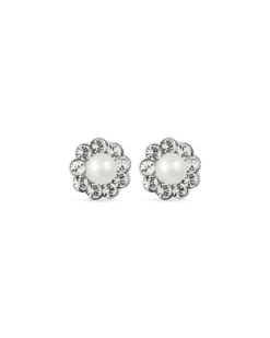 Bijou Brigitte Boucles d'oreilles - Pearly Flower Sale