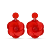 Bijou Brigitte Boucles d'oreilles - Red Flowers Hot