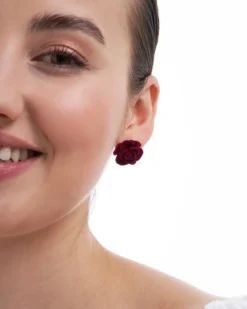 Bijou Brigitte Boucles d’oreilles - Red Rose Hot