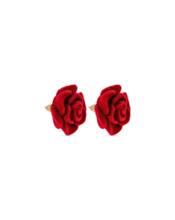 Bijou Brigitte Boucles d’oreilles - Red Rose Hot