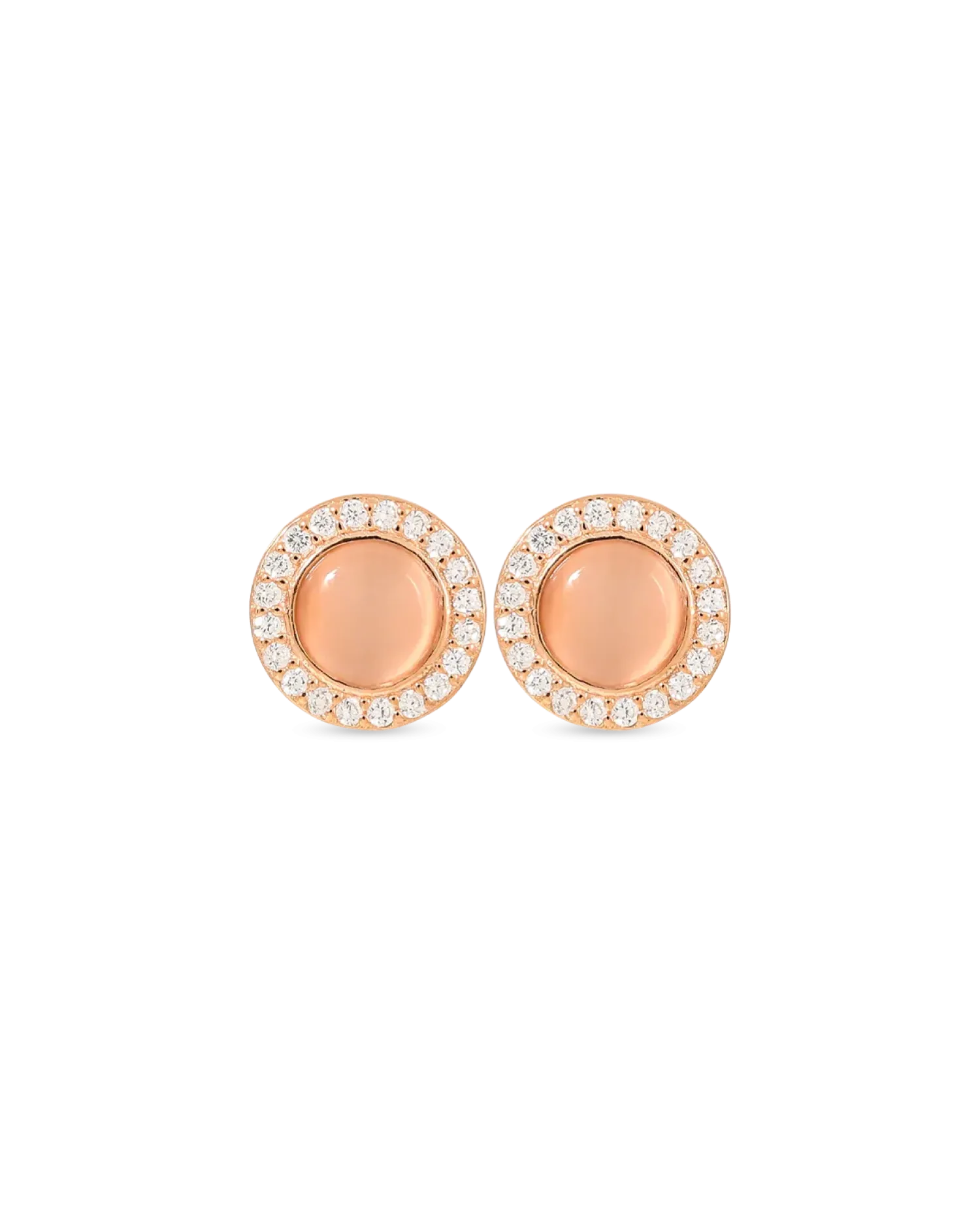 Bijou Brigitte Boucles d’oreilles - Rose Cateye Clearance