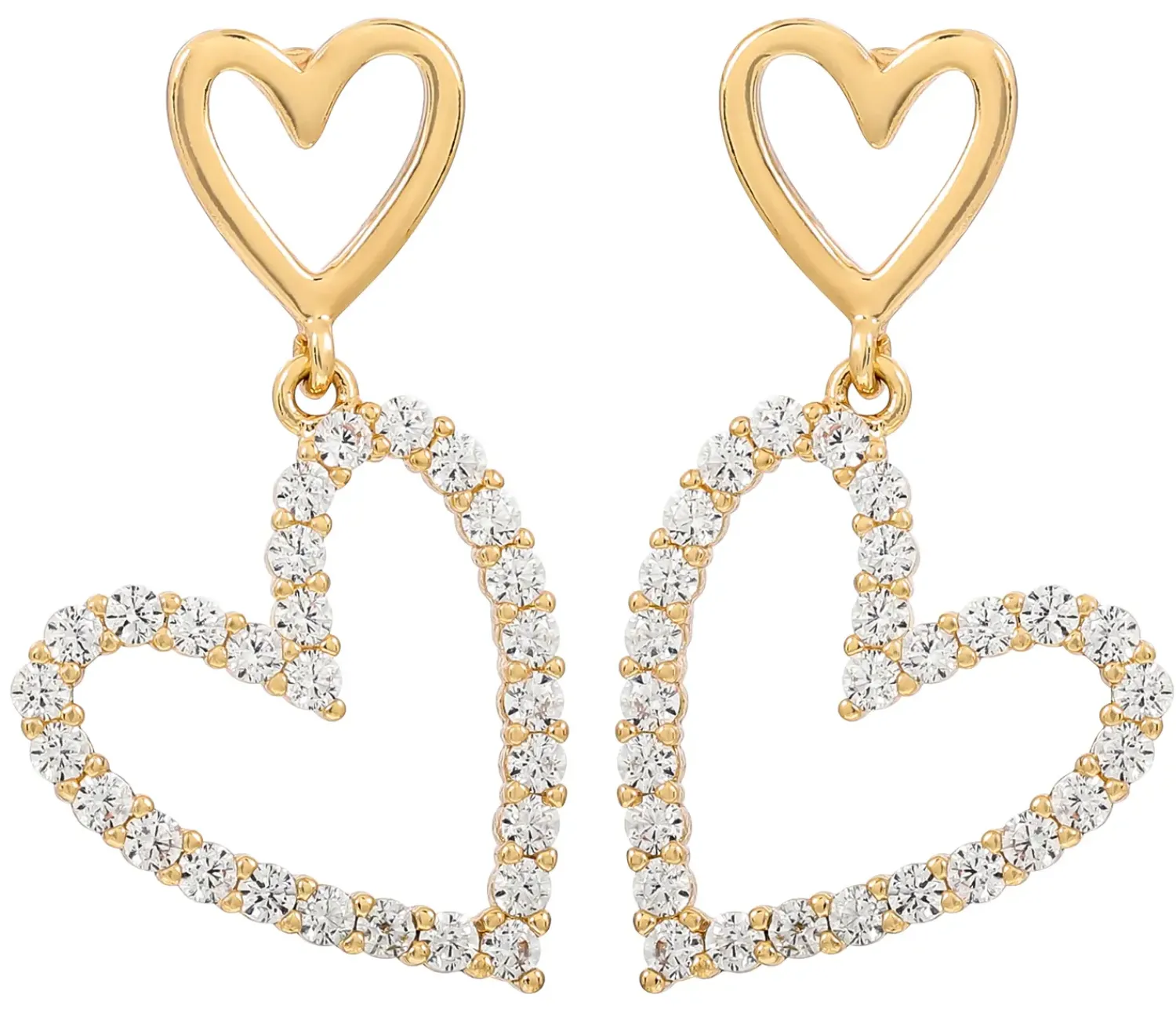 Bijou Brigitte Boucles d'oreilles - Shining Hearts Sale