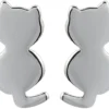 Bijou Brigitte Boucles d'oreilles - Silver Cat Sale