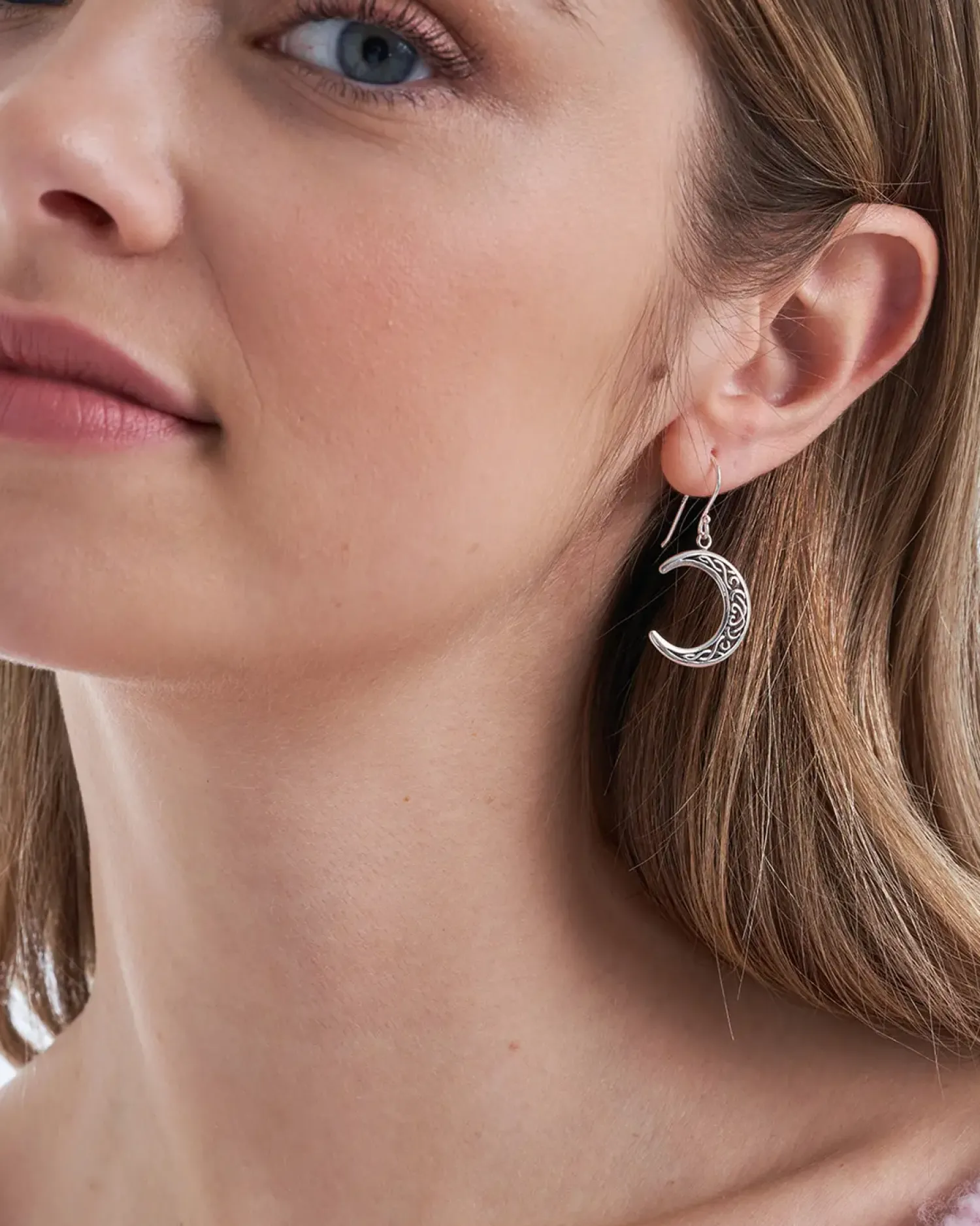 Bijou Brigitte Boucles d’oreilles - Silver Crescent New
