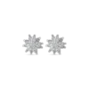 Bijou Brigitte Boucles d'oreilles - Silver Flower Clearance