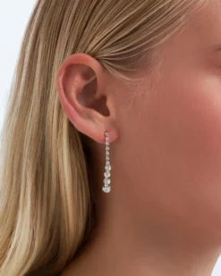Bijou Brigitte Boucles d'oreilles - Silver Glimmer Best