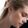 Bijou Brigitte Boucles d'oreilles - Silver Leaf Sale