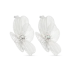 Bijou Brigitte Boucles d'oreilles - Silver Petal Discount