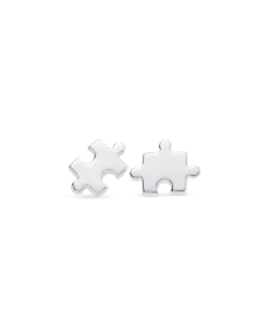 Bijou Brigitte Boucles d'oreilles - Silver Puzzle Best