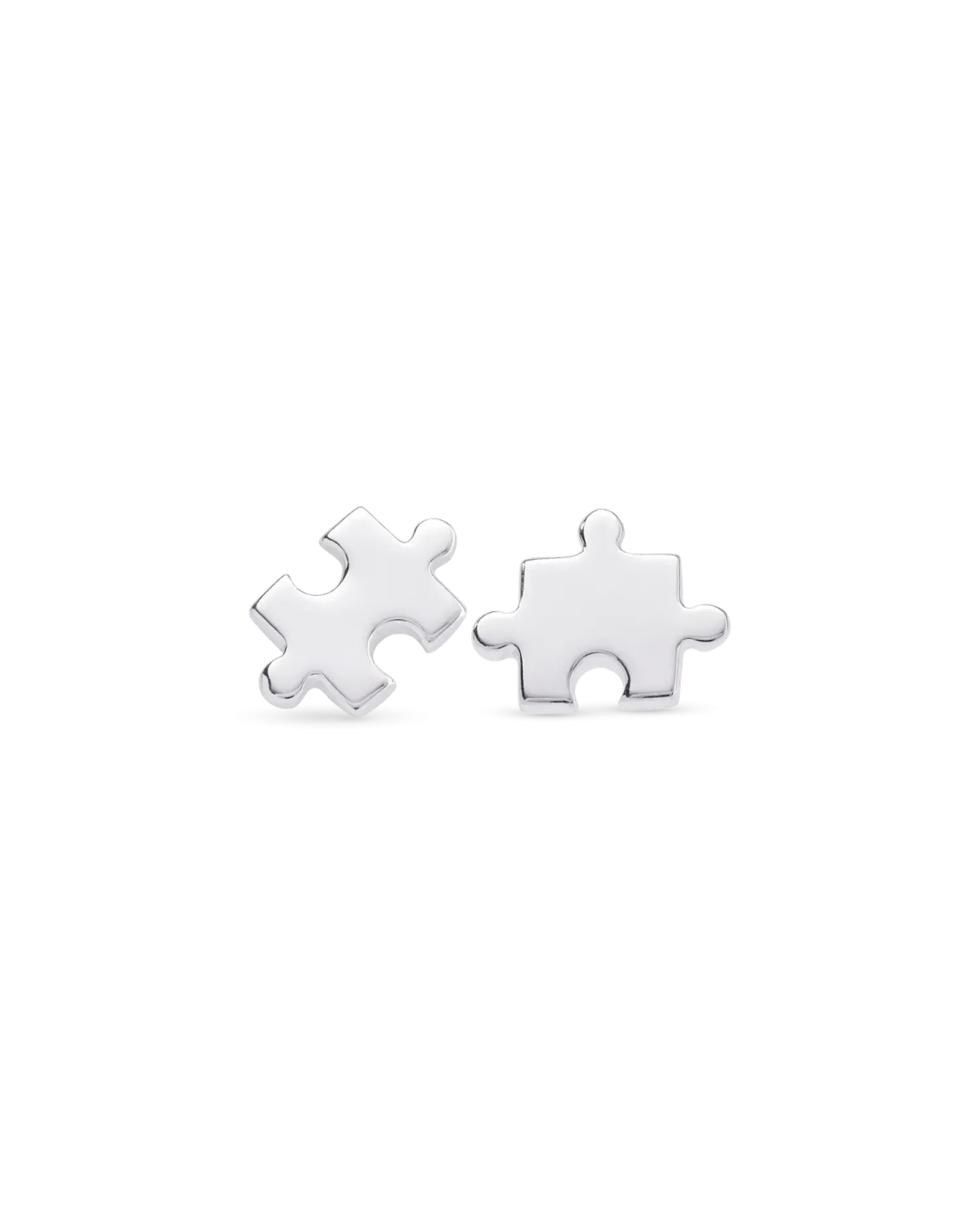 Bijou Brigitte Boucles d'oreilles - Silver Puzzle Best
