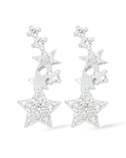 Bijou Brigitte Boucles d'oreilles - Silver Shooting Star Best
