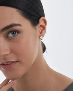 Bijou Brigitte Boucles d'oreilles - Silver Surface Sale