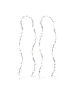 Bijou Brigitte Boucles d'oreilles - Silver Waves