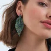 Bijou Brigitte Boucles d’oreilles - Sparkling Leaf Hot