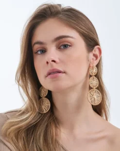 Bijou Brigitte Boucles d'oreilles - Wrapped Gold Discount