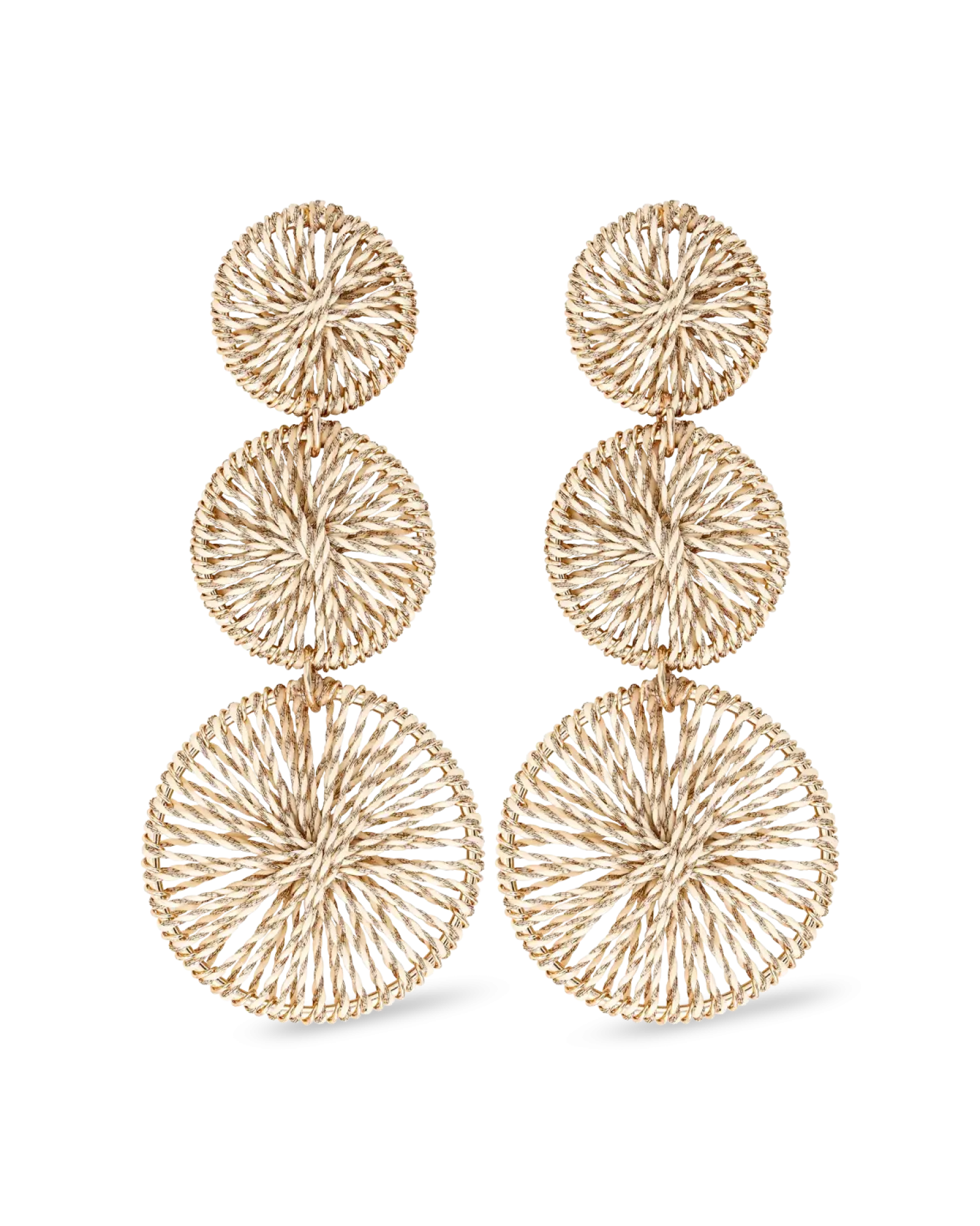 Bijou Brigitte Boucles d'oreilles - Wrapped Gold Discount