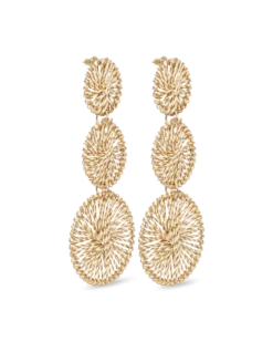 Bijou Brigitte Boucles d'oreilles - Wrapped Gold Discount