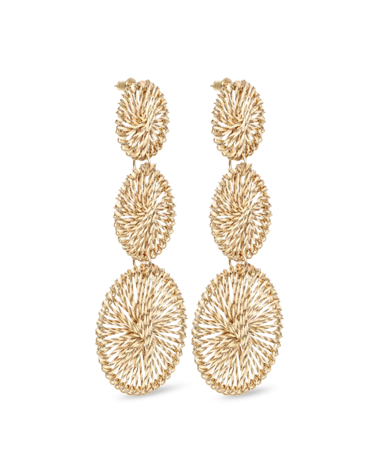 Bijou Brigitte Boucles d'oreilles - Wrapped Gold Discount