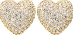 Bijou Brigitte Boucles d'oreilles - Zirconia Hearts New