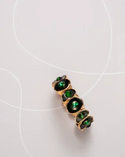 Bijou Brigitte Bracelet - Asymmetrical Emerald Sale
