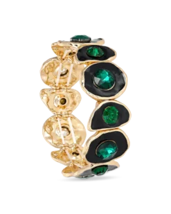 Bijou Brigitte Bracelet - Asymmetrical Emerald Sale