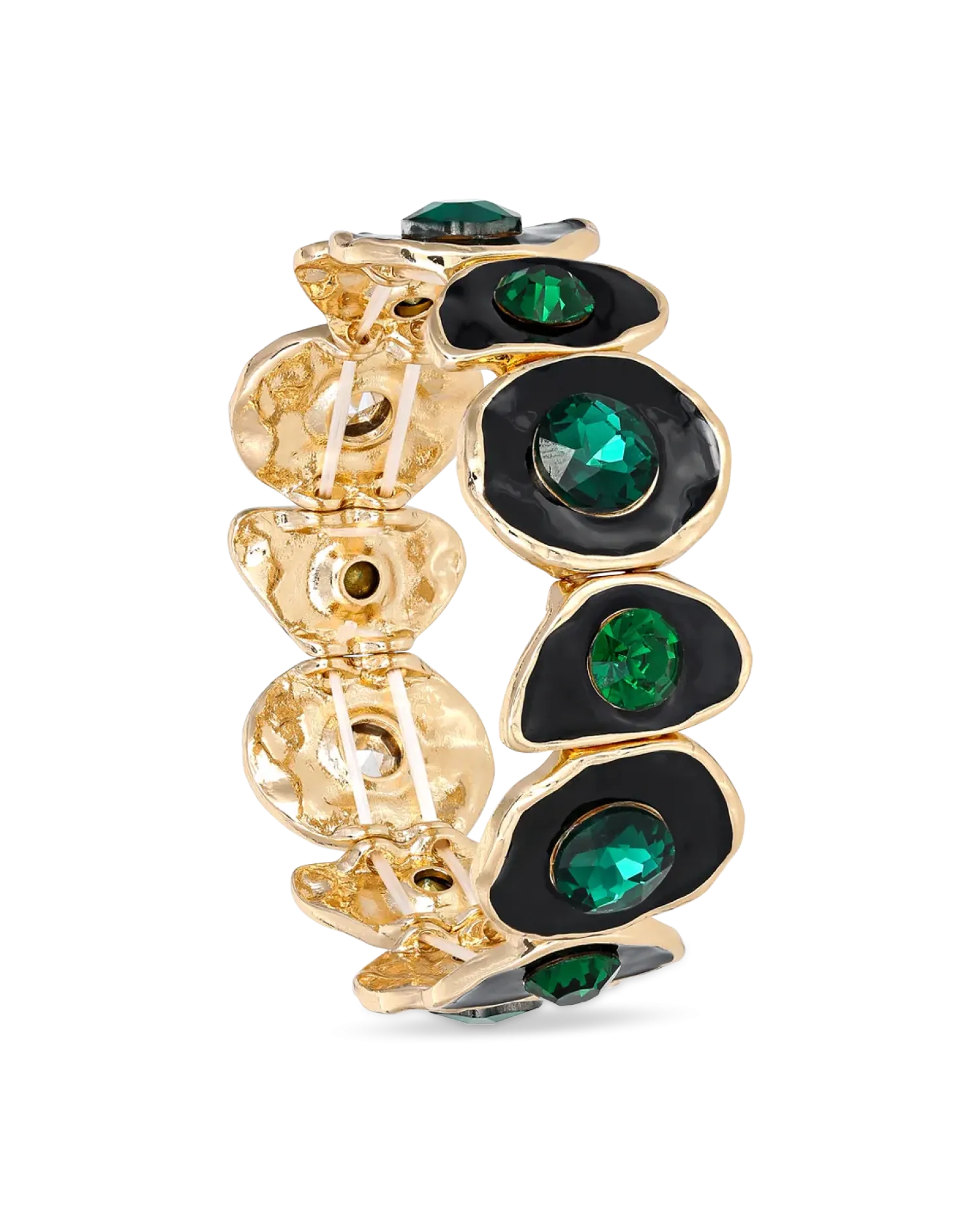 Bijou Brigitte Bracelet - Asymmetrical Emerald Sale