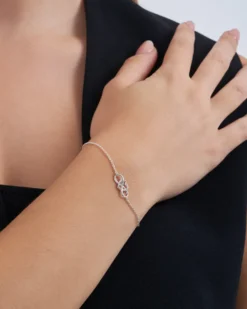 Bijou Brigitte Bracelet avec pendentif - Infinity Heart Best