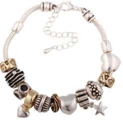 Bijou Brigitte Bracelet - Beads Silver/Gold Best